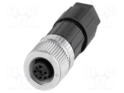 Plug; M12; PIN: 5; female; A code-DeviceNet / CANopen; for cable