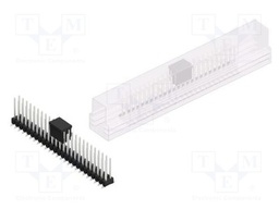 Connector: pin strips; pin header; male; PIN: 50; 2.54mm; SMT; 2x25