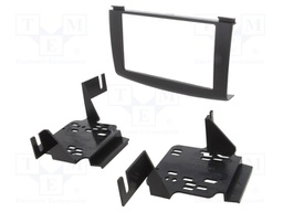 Radio mounting frame; Nissan; 2 DIN; black