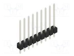 Connector: pin strips; pin header; male; PIN: 9; 2.54mm; THT; 1x9