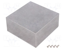 Enclosure: multipurpose; 1590; X: 125mm; Y: 125mm; Z: 53mm; aluminium