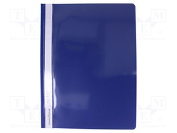 Document wallet; A4; navy blue; Mat: PVC