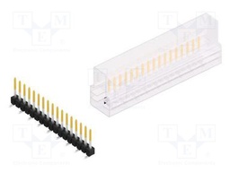 Connector: pin strips; pin header; male; PIN: 17; 2.54mm; SMT; 1x17