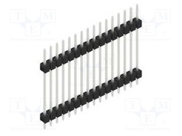 Connector: pin strips; pin header; male; PIN: 16; 2.54mm; THT; 1x16