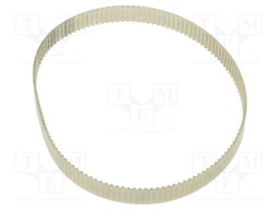 Timing belt; T2.5; W: 10mm; H: 1.3mm; Lw: 330mm; Tooth height: 0.7mm