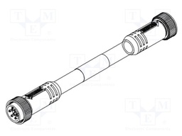 Cable: for sensors/automation; Mini; PIN: 7; unshielded; 6m; plug