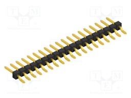 Connector: pin strips; pin header; male; PIN: 19; 2.54mm; SMT; 1x19