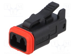 Connector: automotive; ML-XT; plug; female; Size: 16; PIN: 2; IP69K