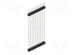 Connector: pin strips; pin header; male; PIN: 10; 2.54mm; THT; 1x10
