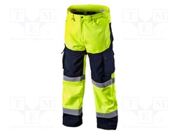 Dungarees; Size: XL; yellow; VISIBILTY; Resistance to: water
