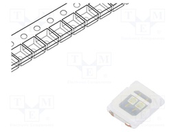 LED; SMD; 2835,PLCC2; green; 55÷95lm; 2.8x3.5x0.65mm; 120°; 300mA