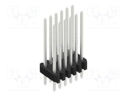 Connector: pin strips; pin header; male; PIN: 12; 1.27mm; THT; 2x6