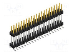 Connector: pin strips; pin header; male; PIN: 40; 2.54mm; SMT; 2x20