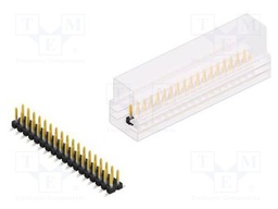 Connector: pin strips; pin header; male; PIN: 36; 2.54mm; SMT; 2x18