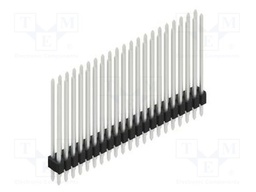 Connector: pin strips; pin header; male; PIN: 42; 1.27mm; THT; 2x21