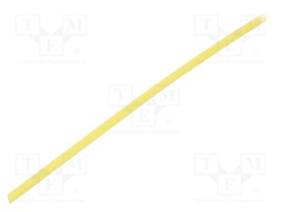 Insulating tube; yellow; -20÷155°C; Øint: 2mm; L: 200m