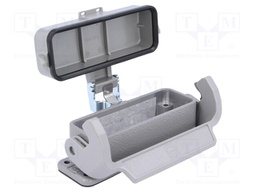 Enclosure: for Han connectors; Han; size 16A; with latch; IP65