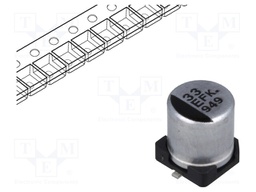 Capacitor: electrolytic; low impedance; SMD; 33uF; 25VDC; Ø5x5.8mm