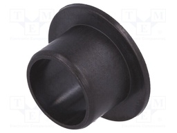 Bearing: sleeve bearing; with flange; Øout: 50mm; Øint: 45mm; black