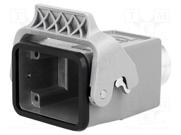 Enclosure: for Han connectors; Han; size 6B; for cable; high; PG21