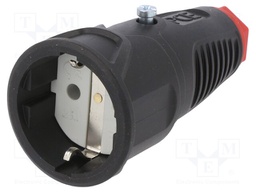 Connector: AC supply; socket; female; 16A; 250VAC; IP20; for cable