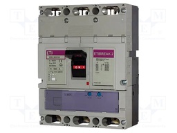 Power breaker; Poles: 4; screw type; Inom: 630A; 690VAC; IP20; MCCB