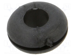 Grommet; black; UL94HB; TPR