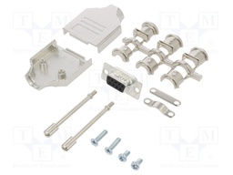 D-Sub; PIN: 9; female; shielded; straight; soldering; for cable