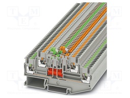 Splice terminal: rail; PA; L: 45.8mm; terminals: 4; W: 5.2mm