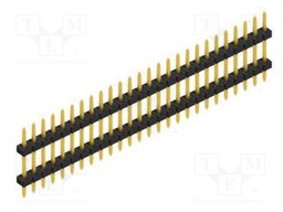 Connector: pin strips; pin header; male; PIN: 26; 2mm; THT; 1x26