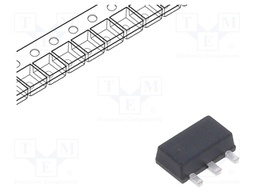 IC: voltage regulator; LDO,linear,fixed; 3.3V; 100mA; SOT89; SMD