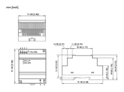 Power supply: switching; for DIN rail; 60W; 24VDC; 2.5A; 90÷264VAC