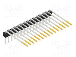 Connector: pin strips; pin header; male; PIN: 15; 2.54mm; THT; 1x15