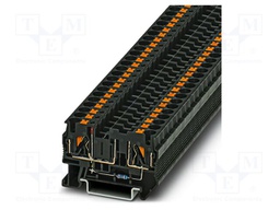 Splice terminal: rail; 10A; 24V; push-in; PA; L: 35.3mm; 0.2÷6mm2