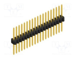 Connector: pin strips; pin header; male; PIN: 19; 1.27mm; THT; 1x19