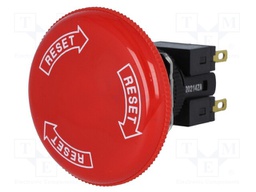 Switch: emergency stop; Stabl.pos: 2; NC x2; IP65; Pos: 2; -10÷55°C