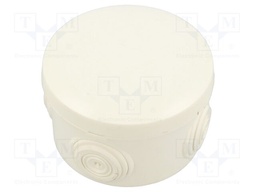 Enclosure: junction box; 80mm; plastic; IP55; white; PLEXO