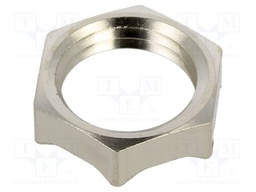Nut; with earthing; PG7; brass; 15mm; -60÷200°C; Thread: PG