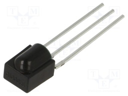 Integrated IR receiver; 38kHz; 2.7÷5.5V; 90°; Dim: 7x6x5.5mm