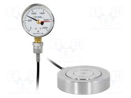 Meter: force; analogue; 0÷2,5kN; Resol: 100N; 1.95%; Unit: N; Len: 1m