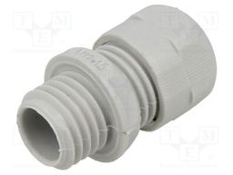 Cable gland; without nut; M12; 1.5; IP68; PA; grey