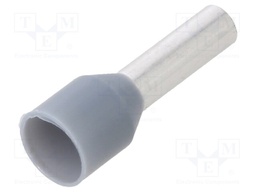 Tip: bootlace ferrule; 2.5mm2; crimped; for cable; insulated; grey