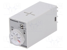 Timer; 0,05s÷10min; DPDT; 250VAC/7A; 200÷220VAC; socket; -10÷50°C