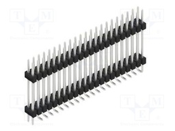 Connector: pin strips; pin header; male; PIN: 44; 2.54mm; SMT; 2x22