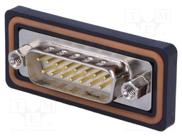 D-Sub; PIN: 15; male; for panel mounting; soldering