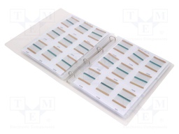Kit: resistors; THT; ±5%; 0Ω÷1MΩ; No.of val: 153; Pcs: 3060; 0.6W