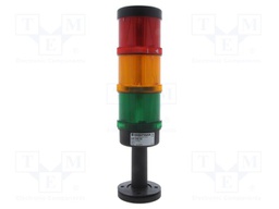 Signaller: signalling column; red/orange/green; 24VDC; 24VAC