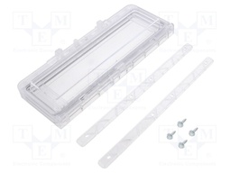 Inspection windows; polycarbonate; 190x77x25mm; IP54