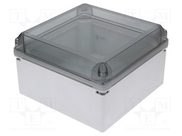 Enclosure: multipurpose; X: 300mm; Y: 300mm; Z: 180mm; GEOS; grey