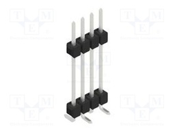 Connector: pin strips; pin header; male; PIN: 4; 2.54mm; SMT; 1x4